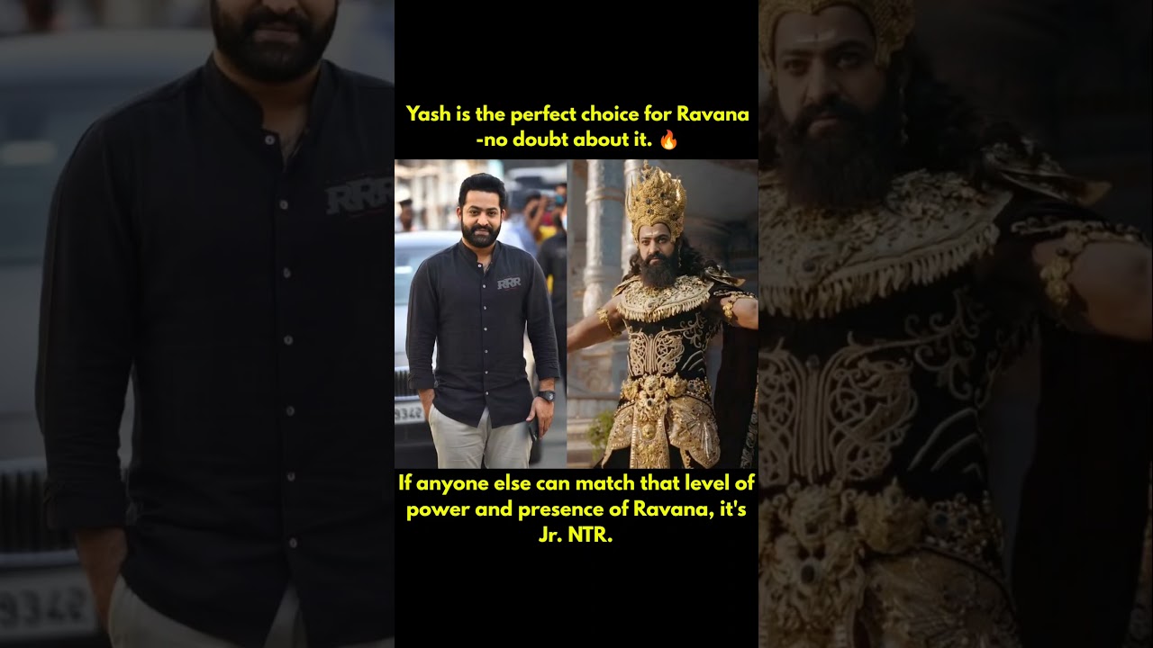 If anyone else can match that level of power and presence,it's Jr. NTR.🔥 #jrntr #ramayan #ravan #tfi