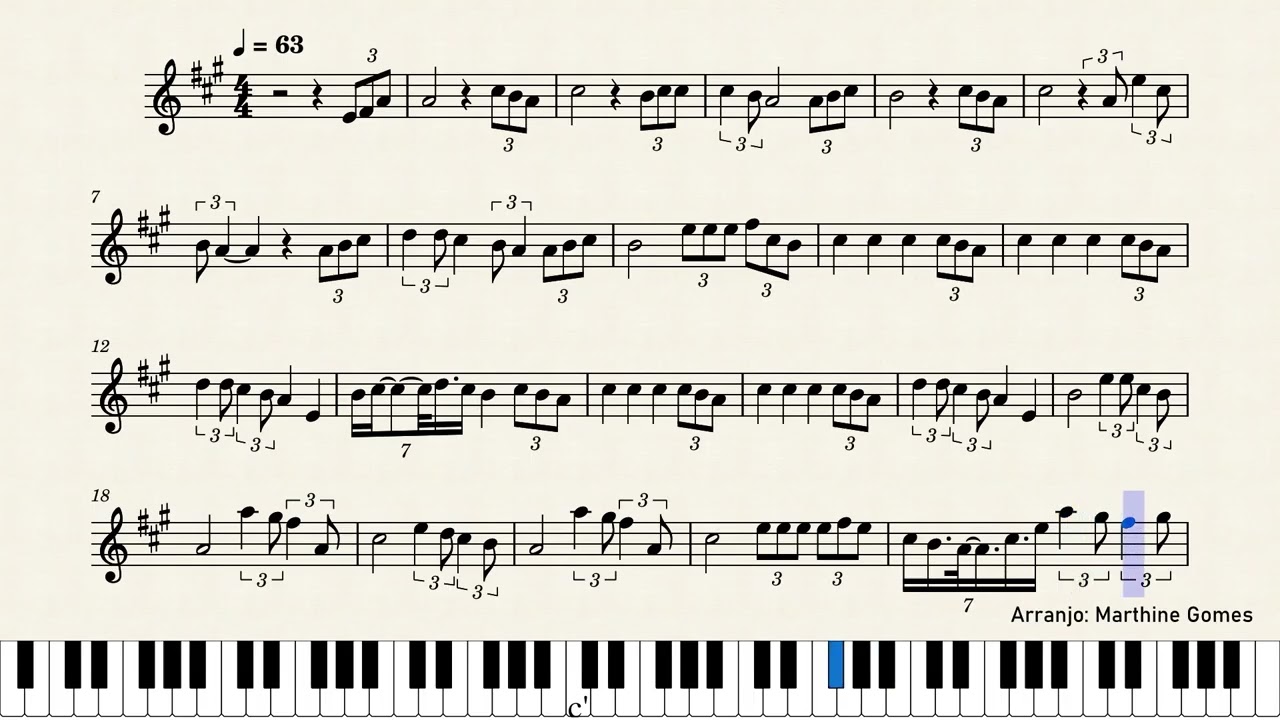 Perfect_vídeo partitura