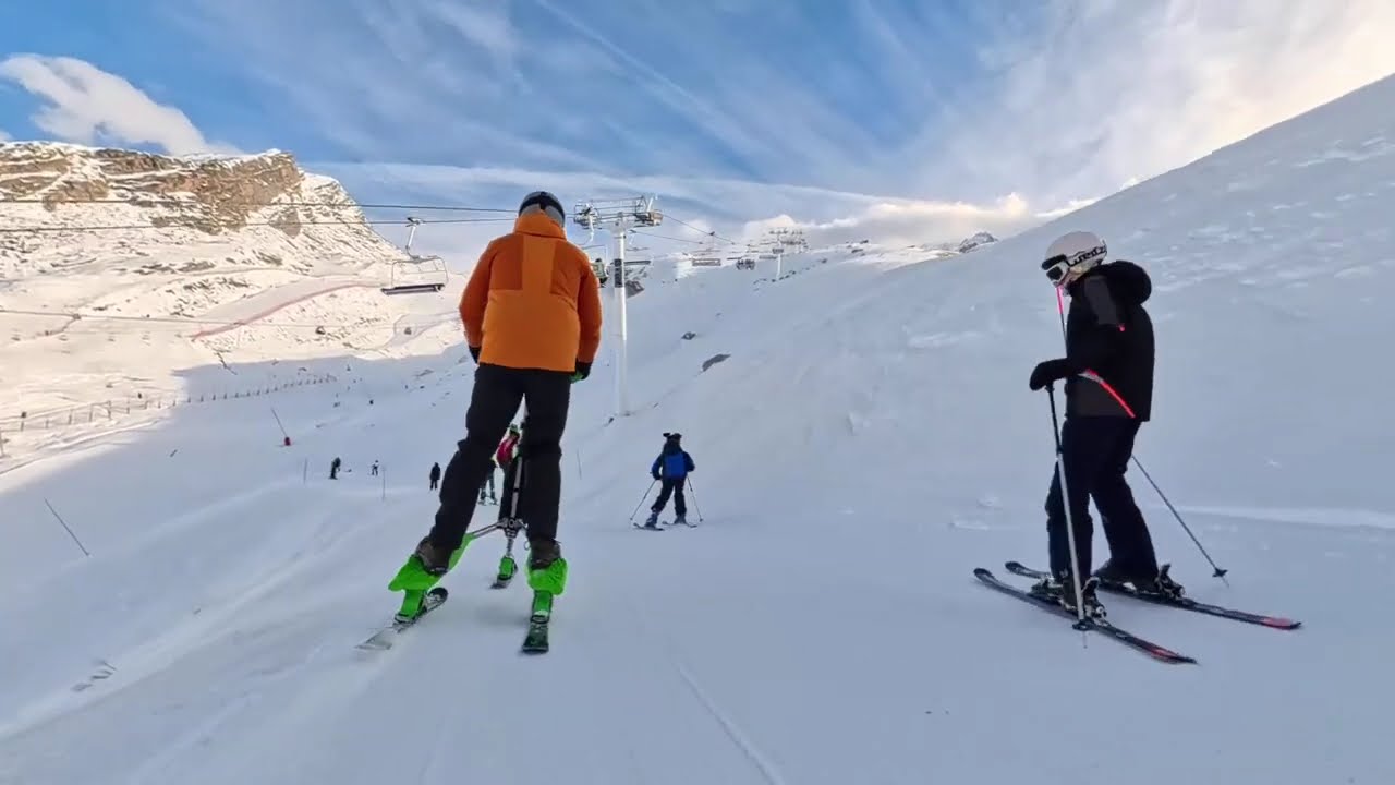 SKKI TRIKKE #Les 3 Vallées#Les Menuires#skik #trikke #courchevel #live#good