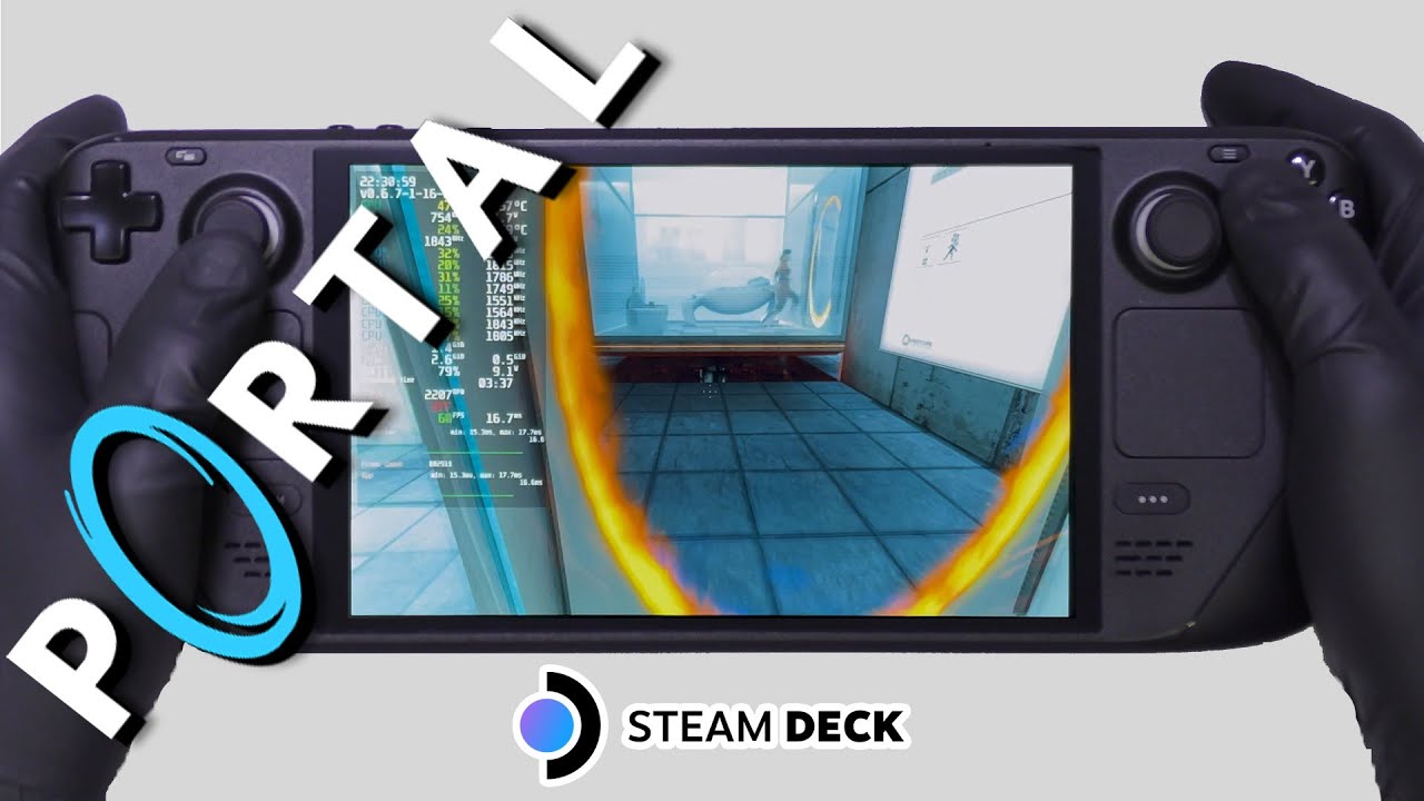 Steam Deck Gameplay | Portal | Steam OS