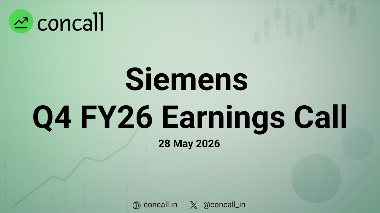 Siemens Q4 FY26 Earnings Conference Call | Concall.in