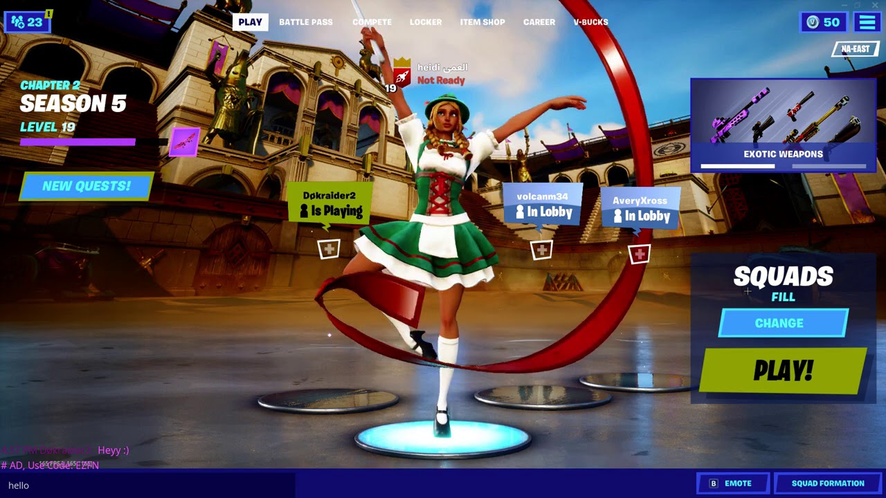 Heidi dancing in lobby for Tiktoks! ( New season 5 background!)