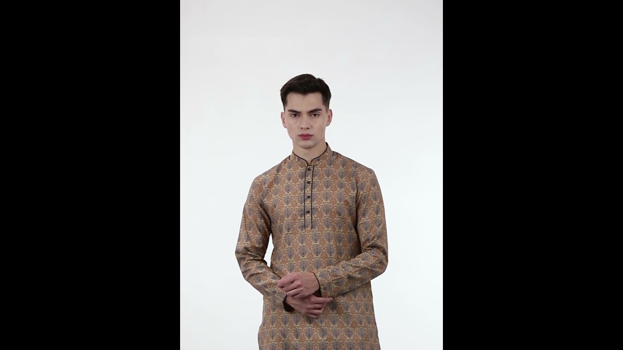 Ethnic Print Straight Kurta