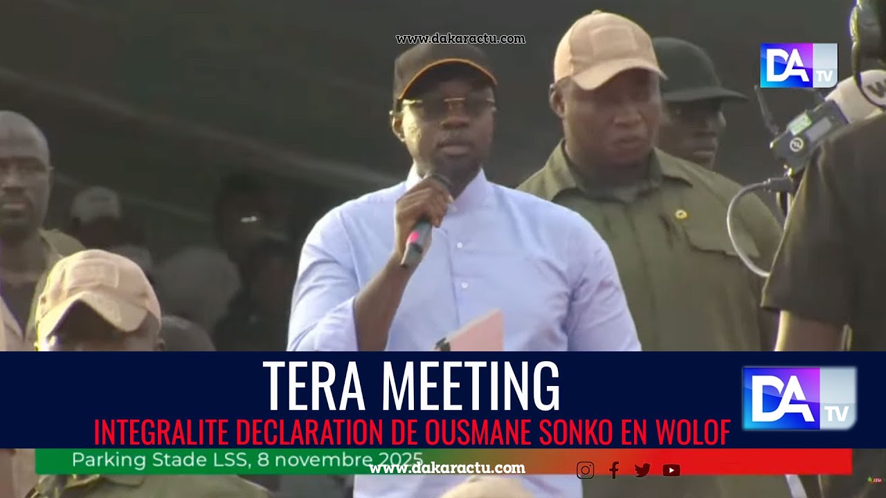 INTEGRALITE DISCOURS DE OUSMANE SONKO EN WOLOF