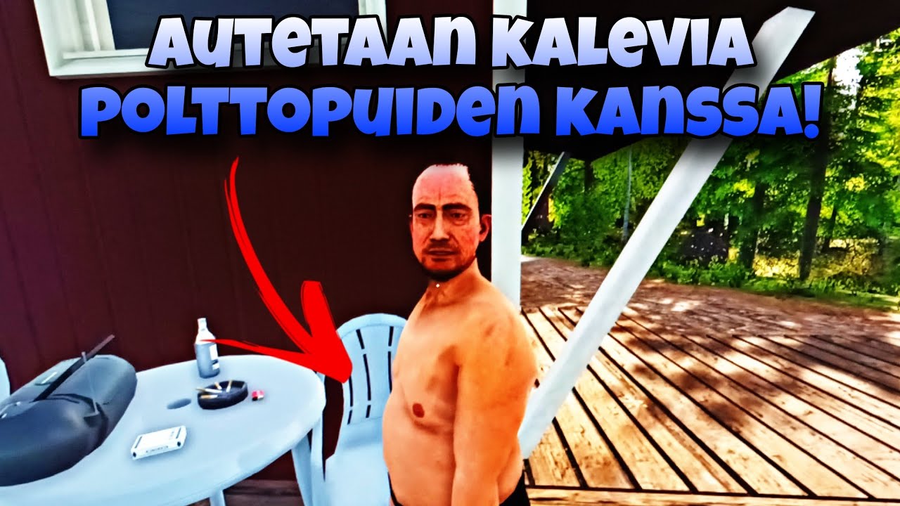 Autetaan Kalevia polttopuiden kanssa! | Finnish Cottage Simulator #2