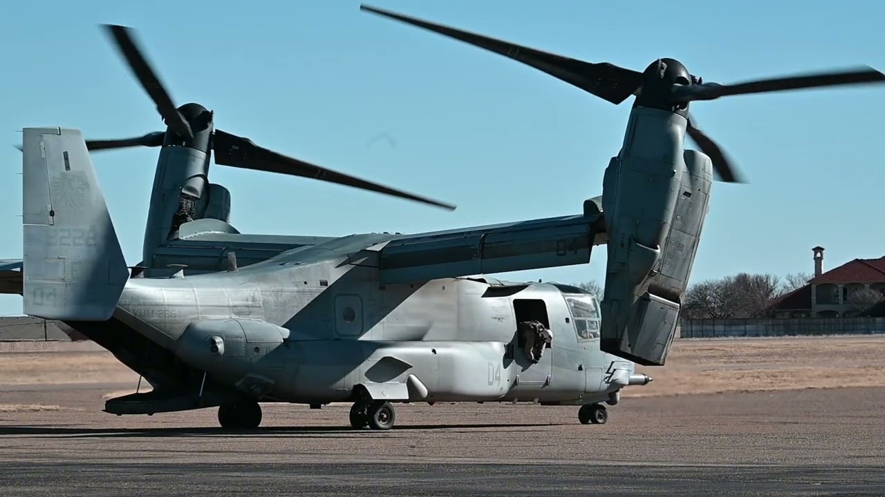 VMM-266 168222 Arriving at Tradewind Airport in Amarillo, TX, 2026-01-10