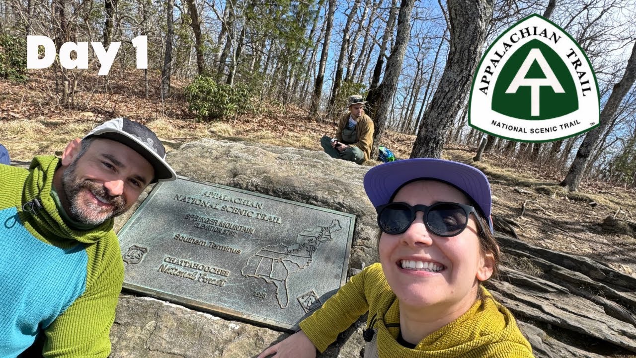 Day 1 - Springer Mtn and the first official white blazes! | AT Thru Hike 2024