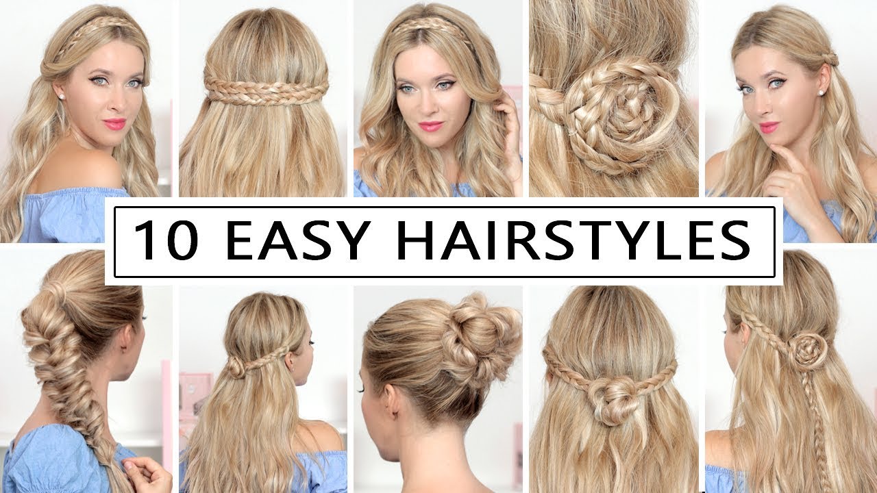10 HAIRSTYLES for BACK TO SCHOOL, everyday, party ❤ Quick and easy hair tutorial
