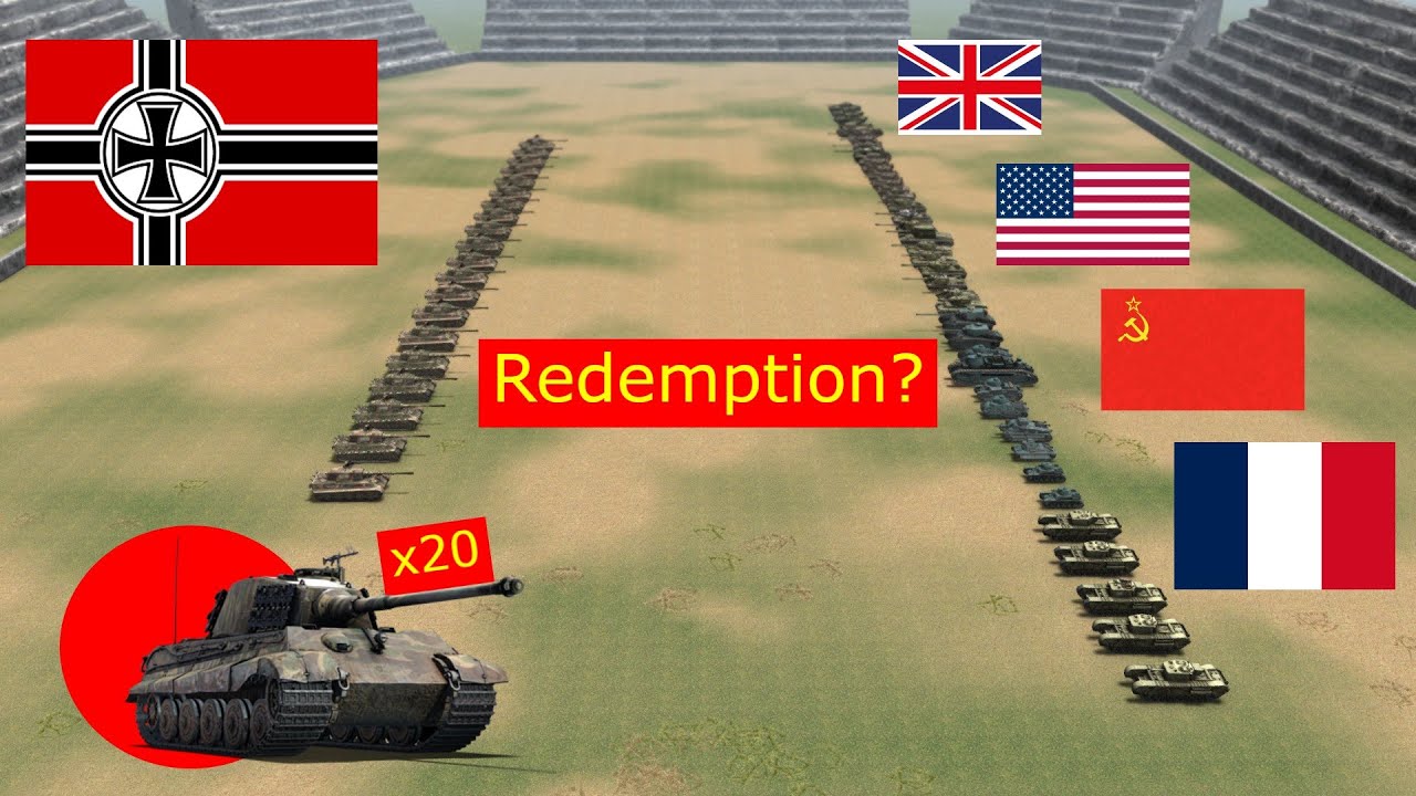 German King Tigers vs 4 Nations – Who Wins? | Gates of Hell