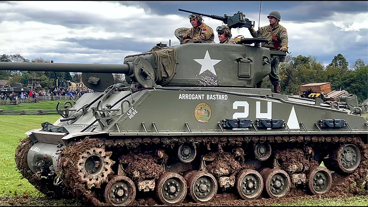 M4 Sherman Tank Easy Eight Demonstration M4A3E8 |  Army Heritage Days, Carlisle, PA