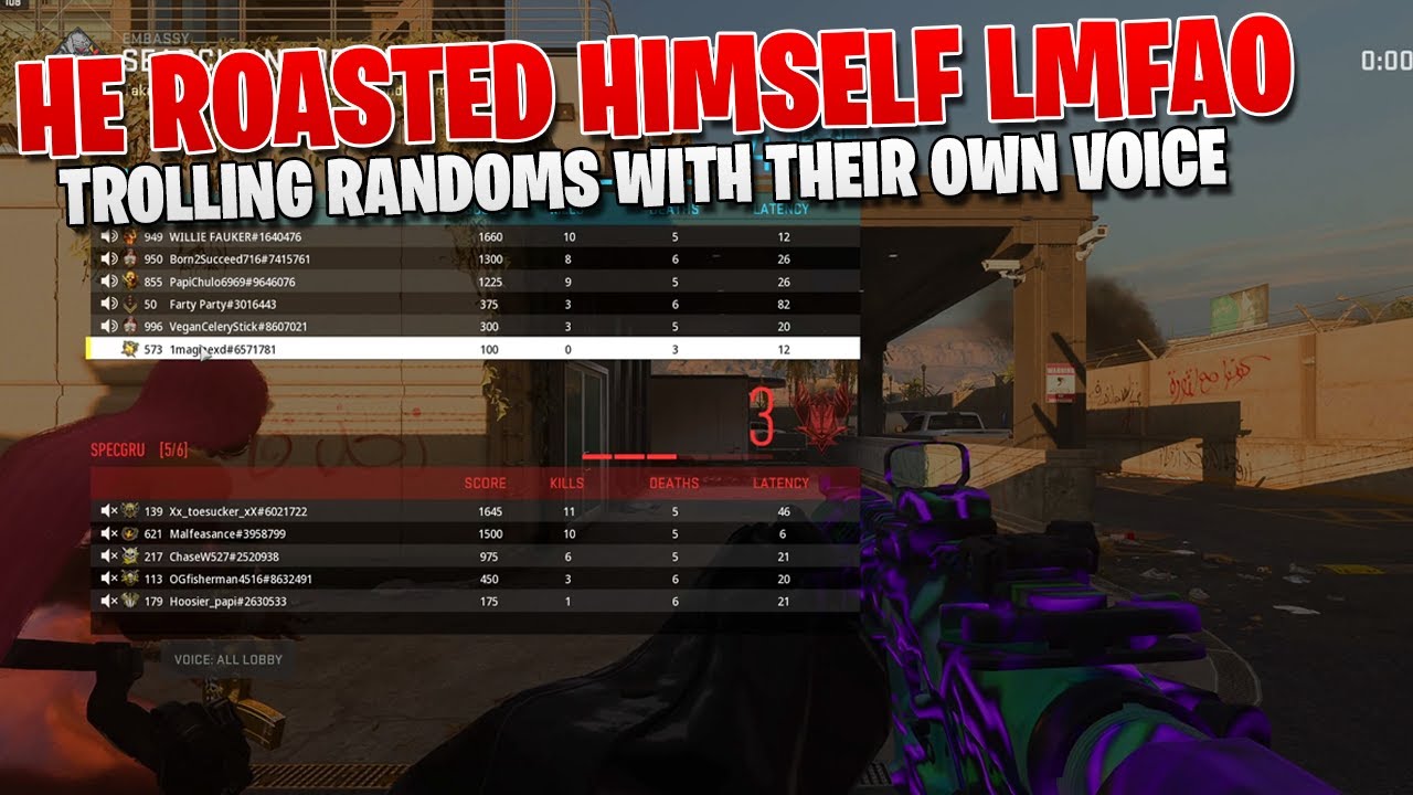 HE ROASTED HIMSELF LMFAO (Trolling Randoms With Their Own Voice)