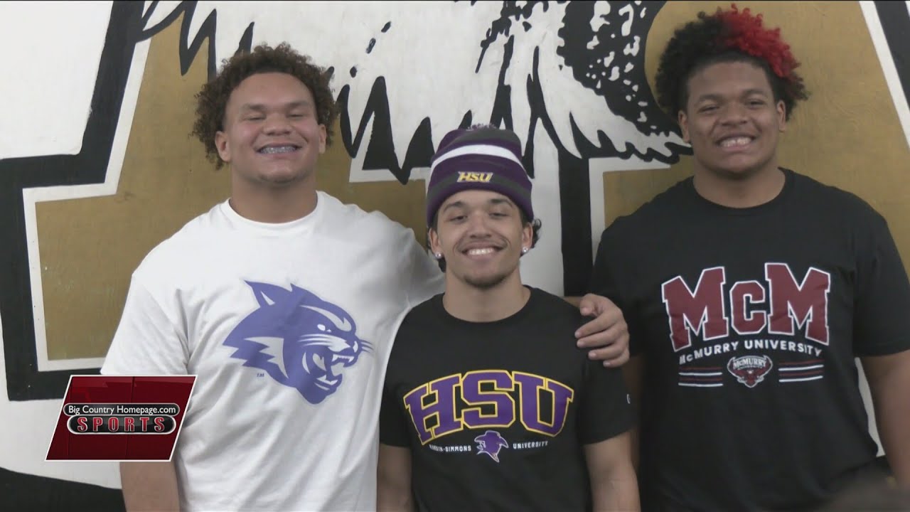 Abilene High's Jayden Starks signs with ACU and teammates commit to HSU and McMurry