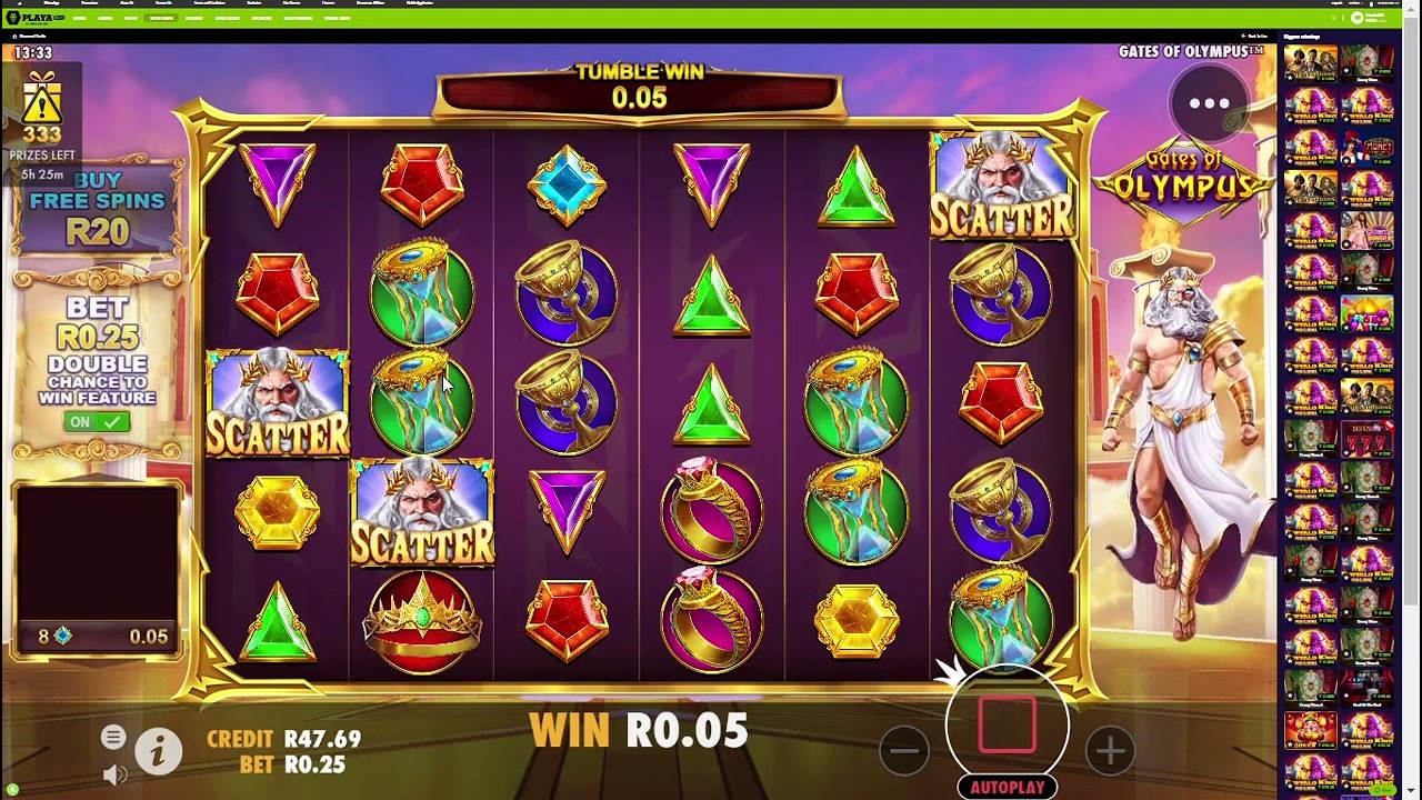 Gates of Olympus | Playabets | R50 Gameplay