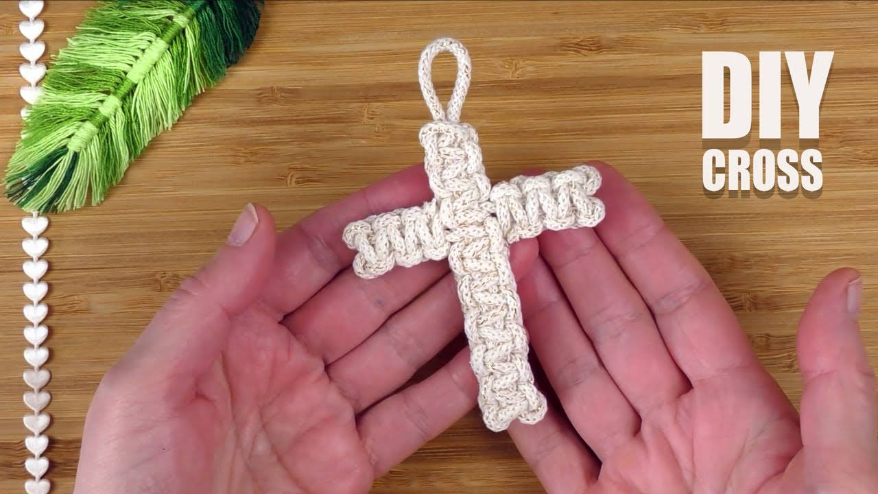 DIY Macrame Cross EASY for Beginners with Step by Step Tutorial