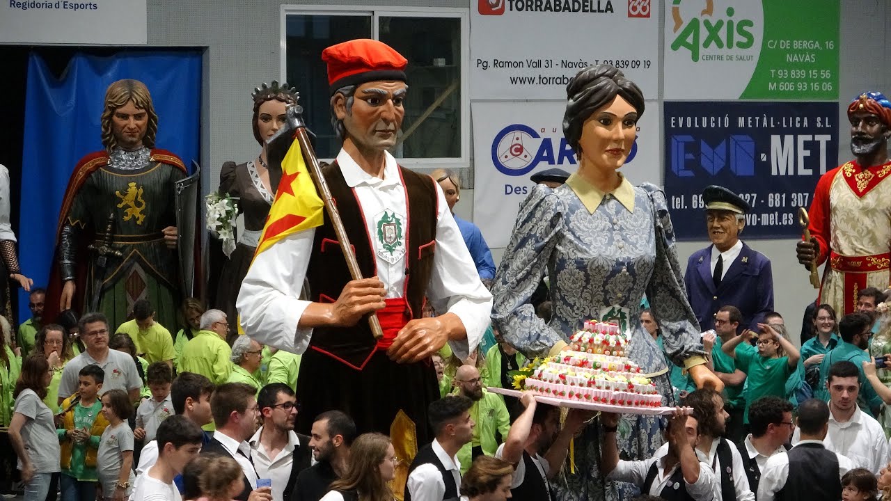 GEGANTS 40 ANYS DE L'EULÀLIA I EL GENÍS , 90 FIRA DE PRIMAVERA DE NAVÀS. / 30ABRIL I 1-MAIG 2022