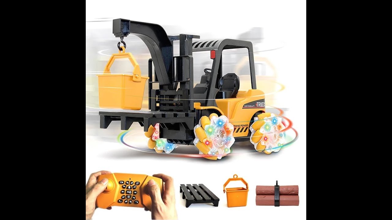 Empilhadeira Controle Remoto 21 Funções Truck Construction Rc Tractor