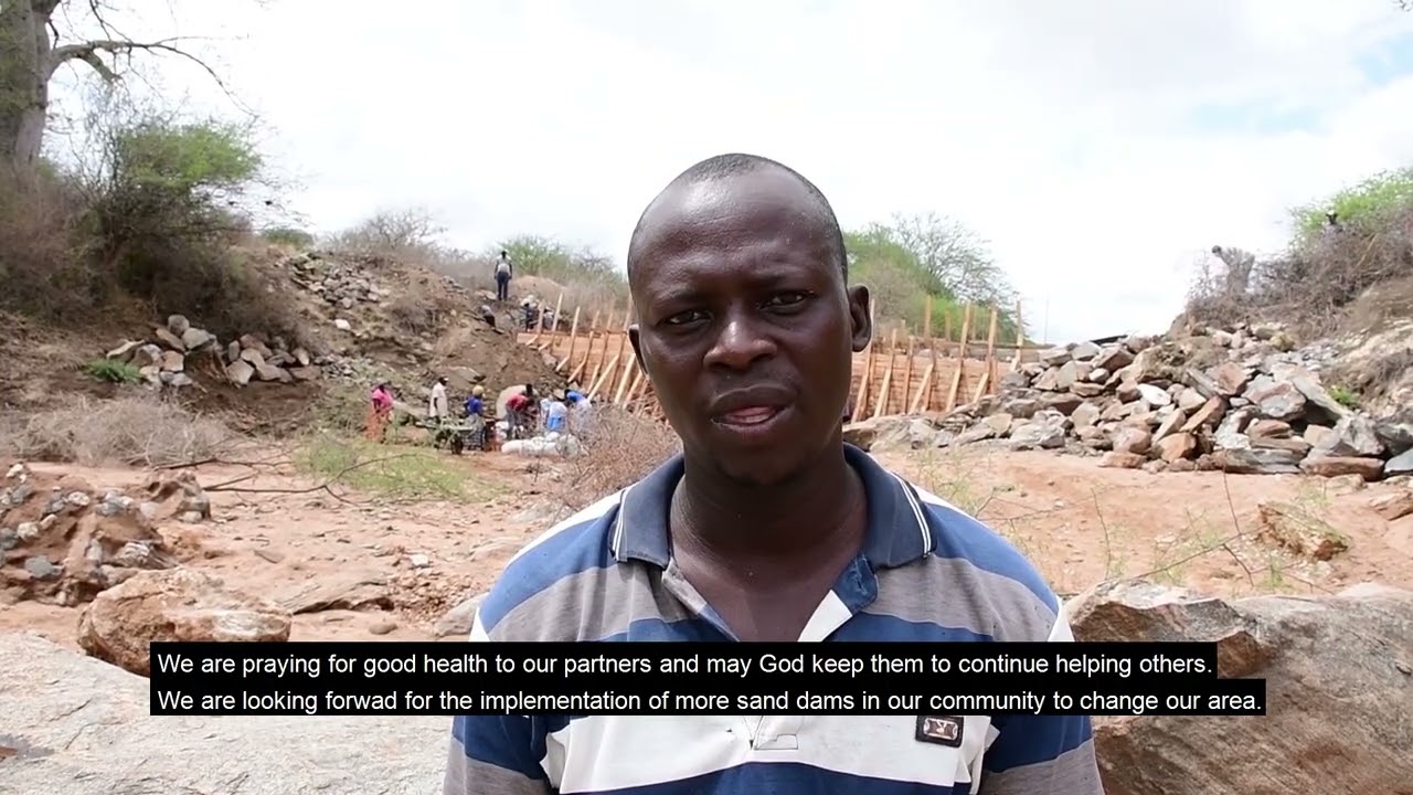 Benjamin Mutinda - looking forward to the benefits of his community's sand dam