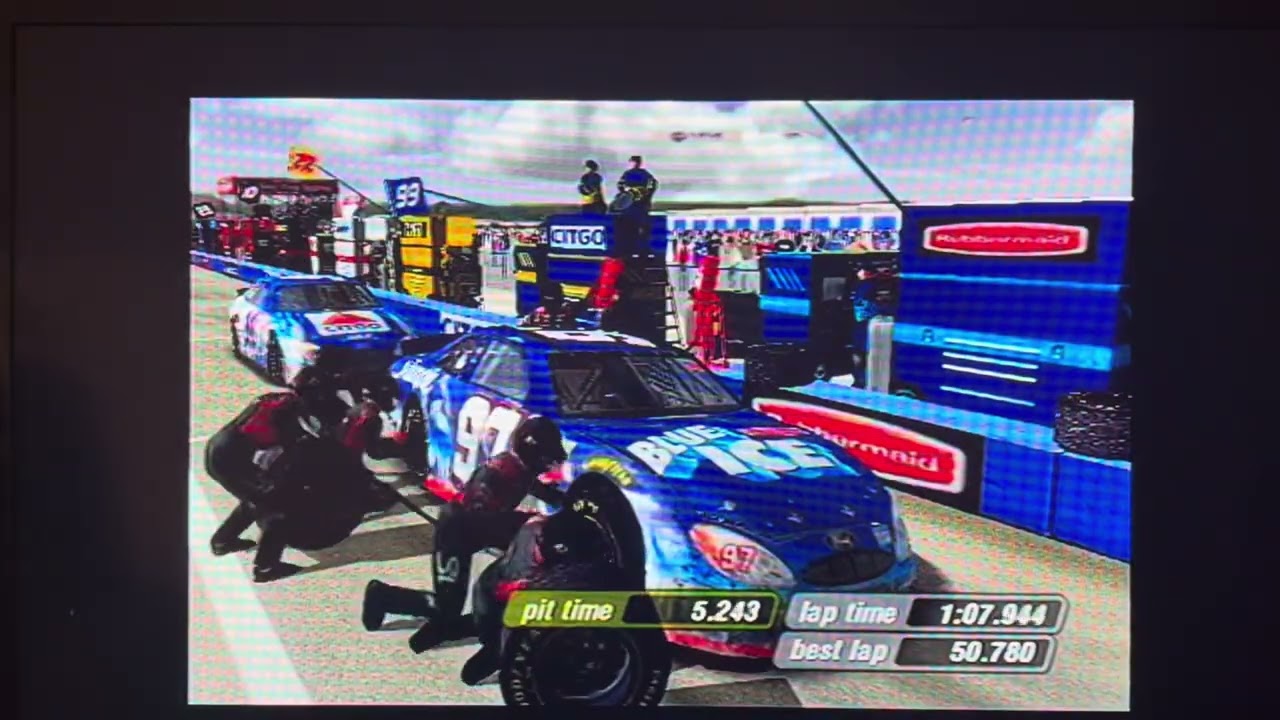 NASCAR thunder 2004  season mode race 8 Talladega 