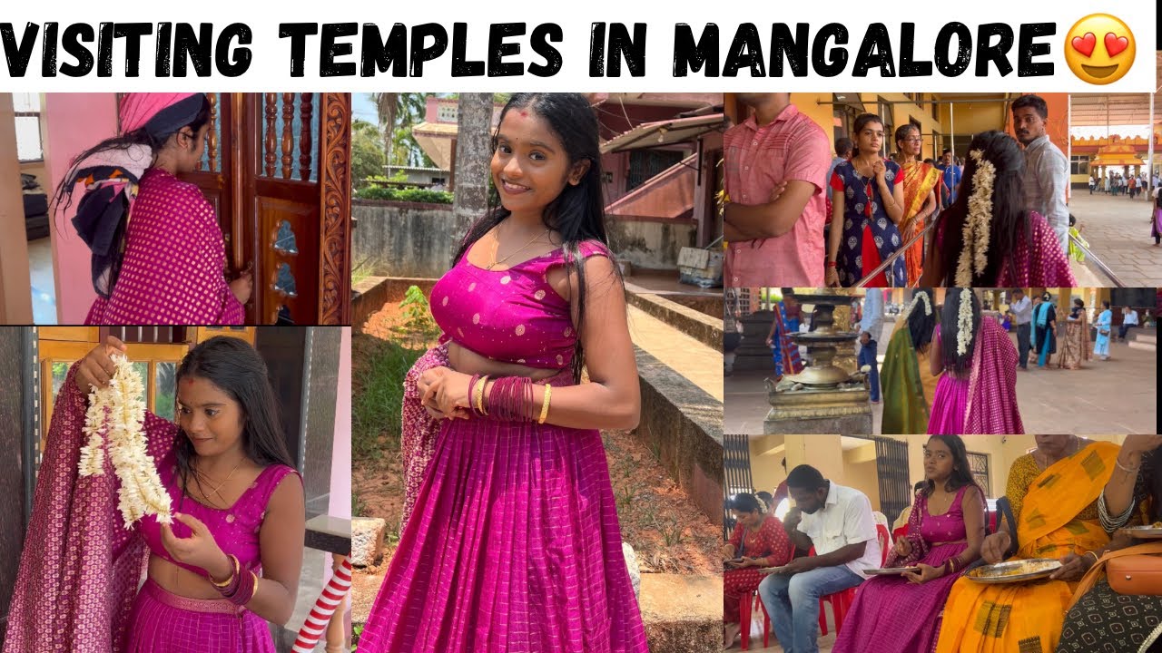Visiting Temples In Mangalore With My Parents😍Rakshita Tulu Talks #temple #mangalore #udupi #tulu