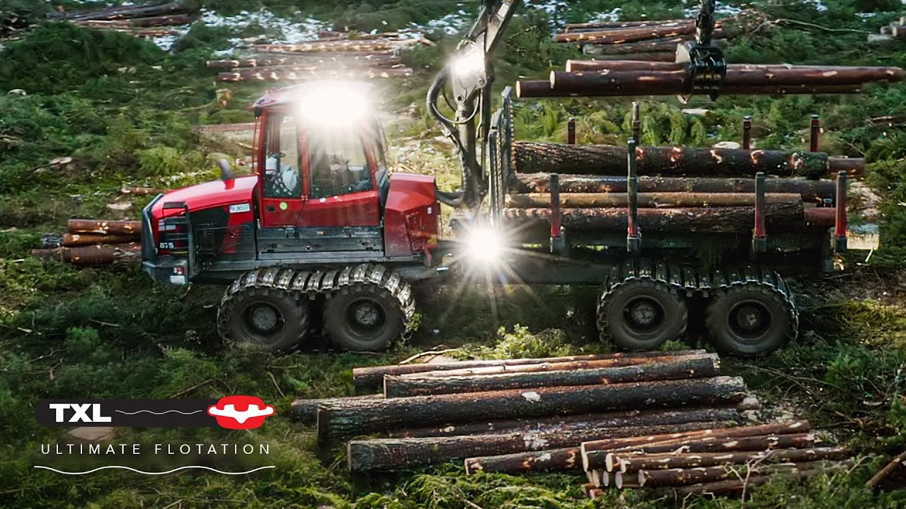 Clark Tracks TXL kokemuksia metsästä - Jerker Vikenstrand ja Komatsu 875, Skövde (Ruotsi)