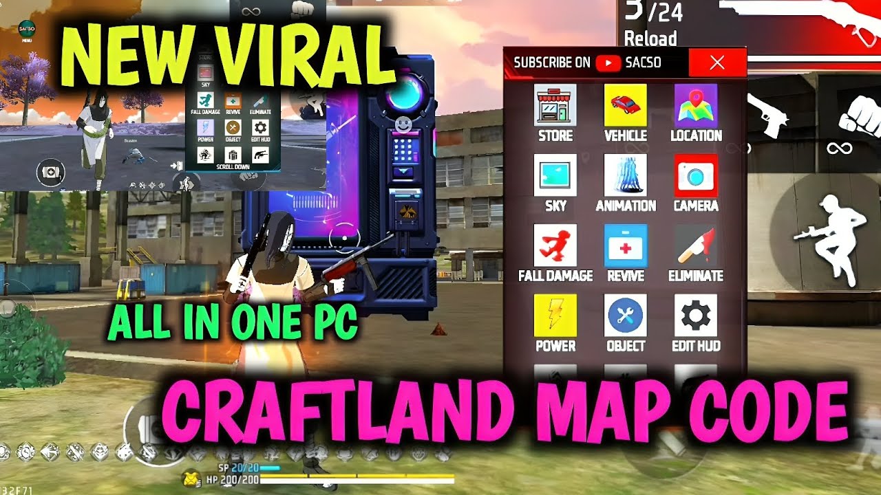 NEW CRAFTLAND MAP CODE | ALL IN ONE PC | NEW CREATOR MAP | @iamsacso | MG24 GAMER 
