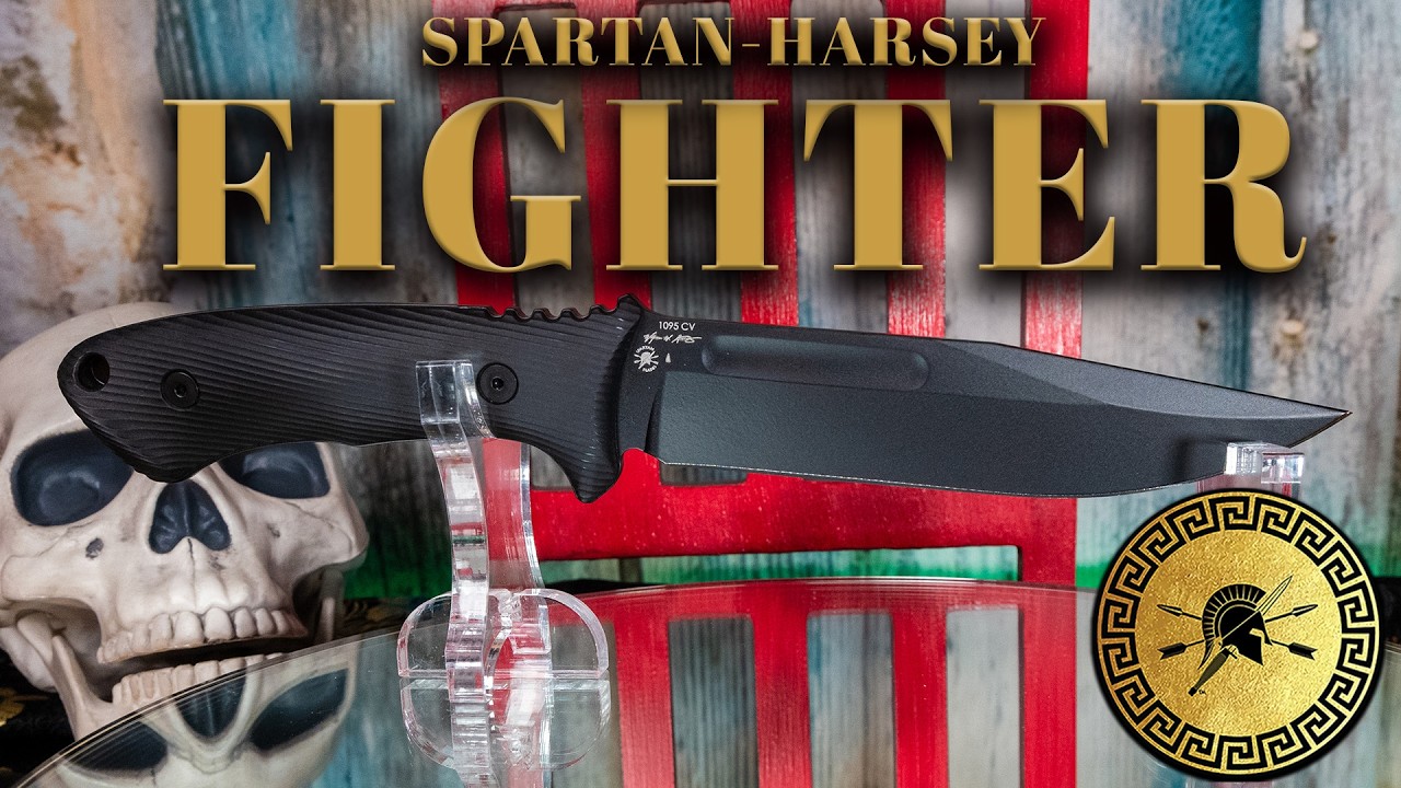 Лучший американский нож с фиксированным клинком? Обзор и тест Spartan Harsey Fighter | Spartan Bl...