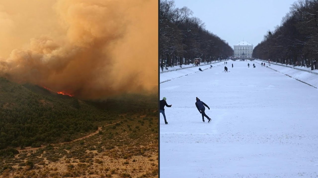 Janeiro teve extremos de calor no hemisfério sul e frio intenso no norte | AFP