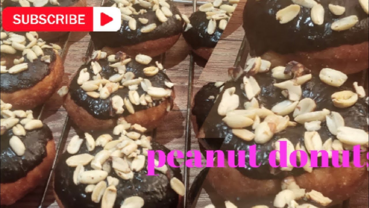Chocolate peanut donuts#donuts#