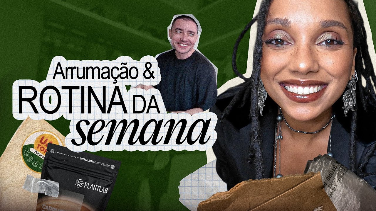 Receitas veganas, organização escritório, estreia Hora do VT e rotina da semana | #SemanalDaNá