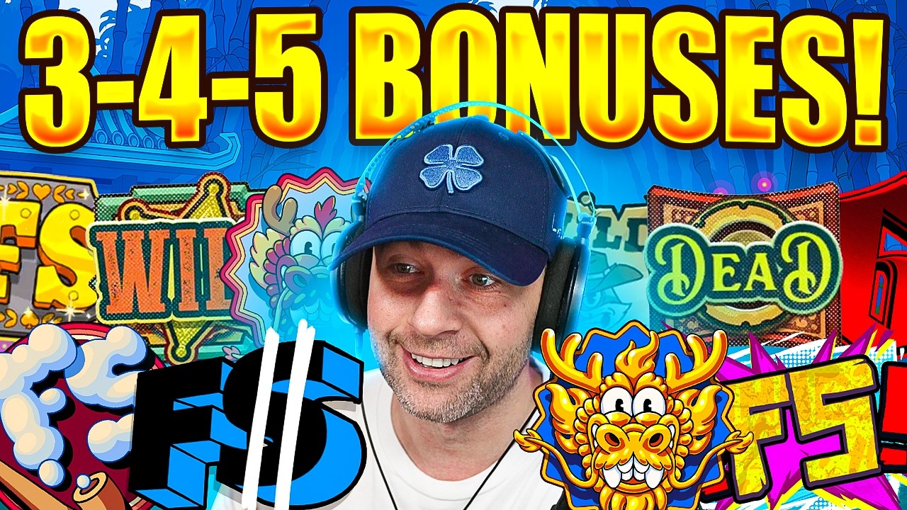 WE DID a 3-4-5 on EVERY GAME THAT COULD DROP a HIDDEN 5 SCATTER BONUS!!