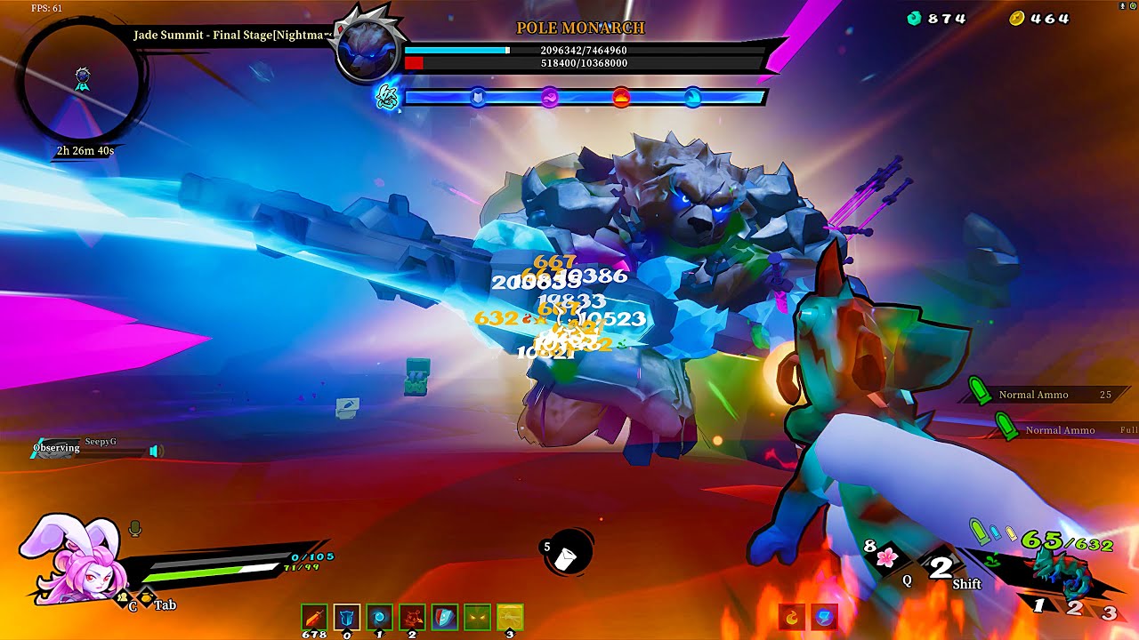 Gunfire Reborn - NIGHTMARE Mode, Final Boss - FIRST TRY CLUTCH!