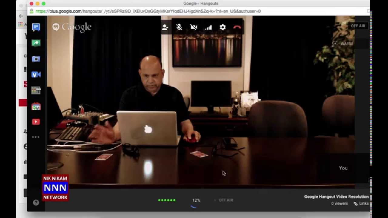 Live Google Hangout HD Video Resolution Check  - NIK NIKAM - NNN