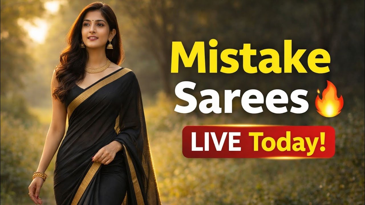Mistake Sarees Live Sale 🔥 | Budget Sarees Starting ₹499 | Limited Stock