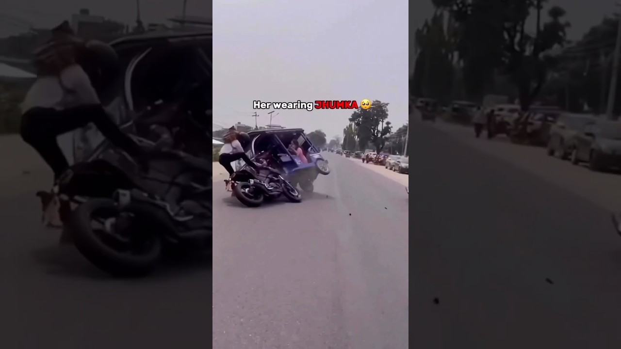 Bike riding is so dangerous😱#accident #dangerous #crash