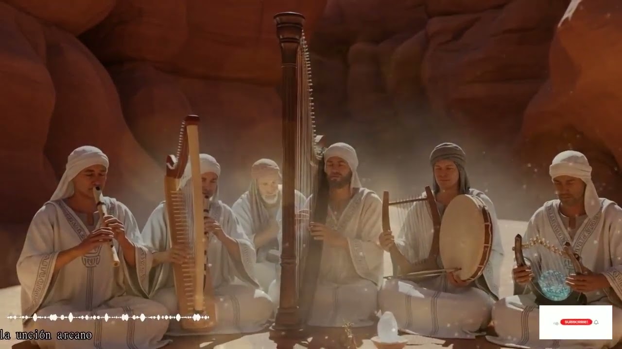 Desde Jerusalén Sagrada Elevan Shofar Cánticos Hebreos E Instrumentos En Adoración A Adonai