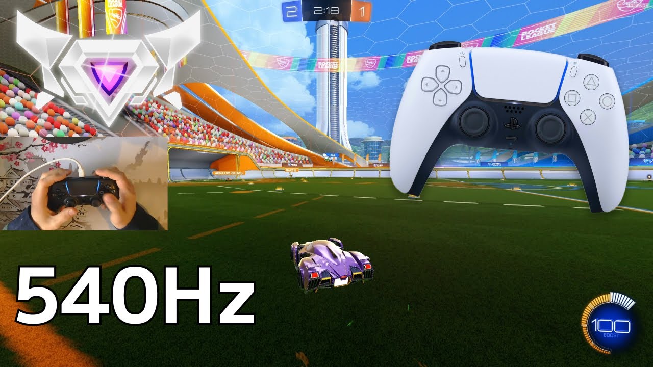 PS5 Controller ASMR 😴 Rocket League Ranked 🏆 Satisfying 360 FPS 4K