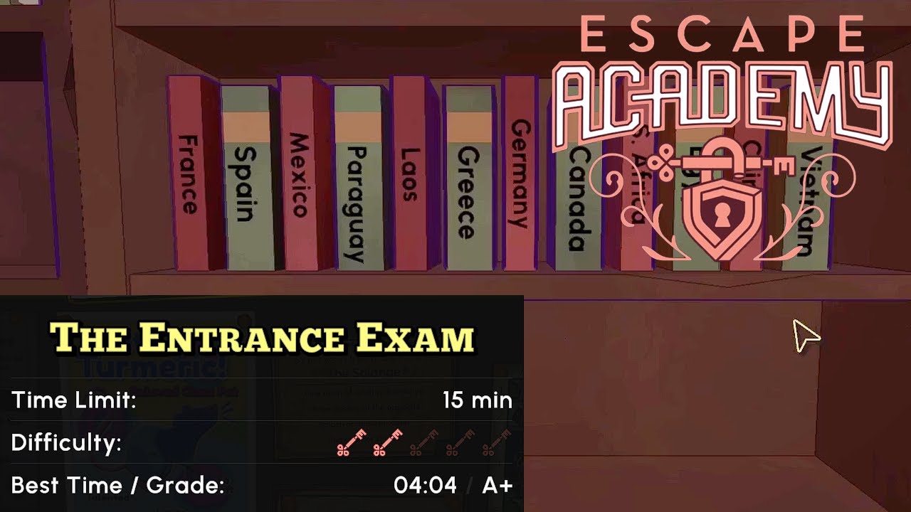 Escape Academy - The Entrance Exam - Walkthrough with Puzzle Solutions