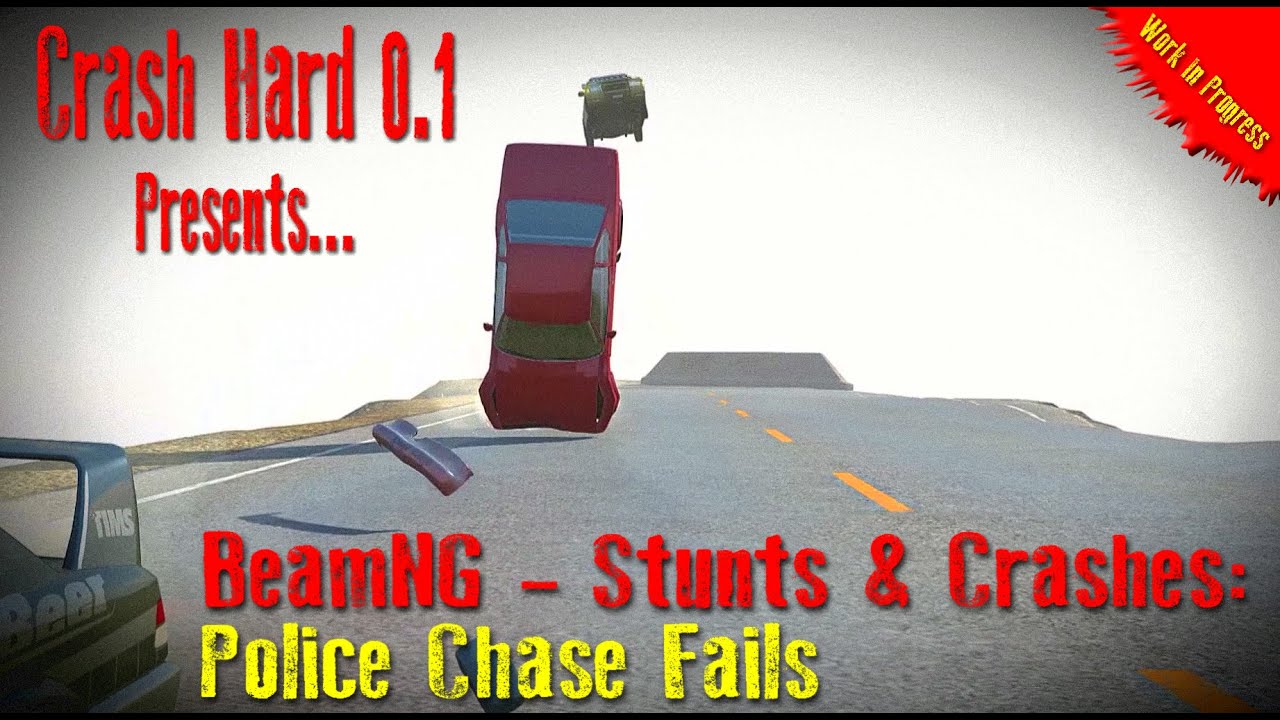 BeamNG - stunts & Crashes: Police Chase Fails