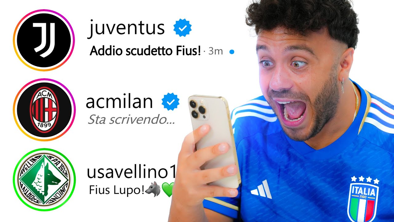 😱 SCRIVO A *100 SQUADRE ITALIANE* SU INSTAGRAM E... 🇮🇹