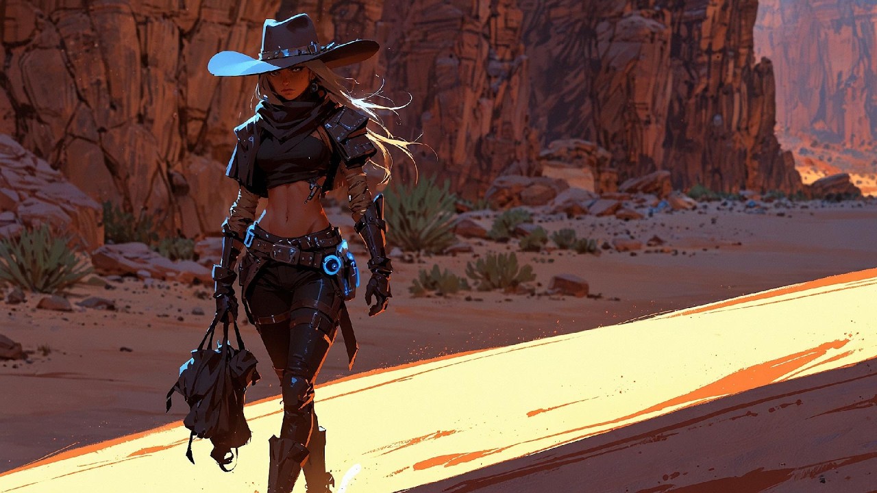 Chill Downtempo “Space Cowgirl” – Wandering Through a Desert Planet 🎧