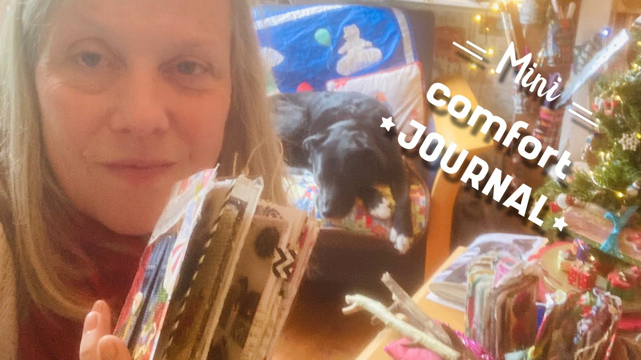 Mini #junkjournal flip through a comfort journal #positivevibes #flipthroughfriday