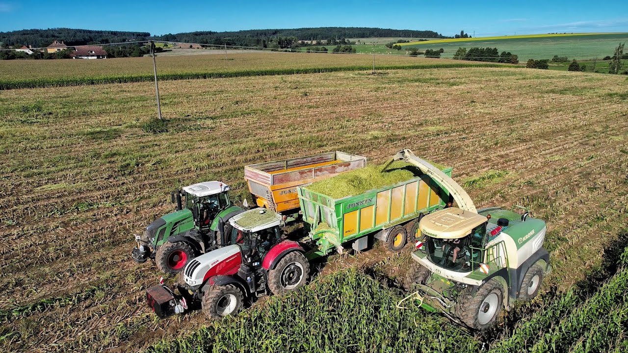 Siláže 2023 | Agroslužby Radek Kubal & spol. | Krone Big X 530, Fendt, JCB, Steyr, John Deere