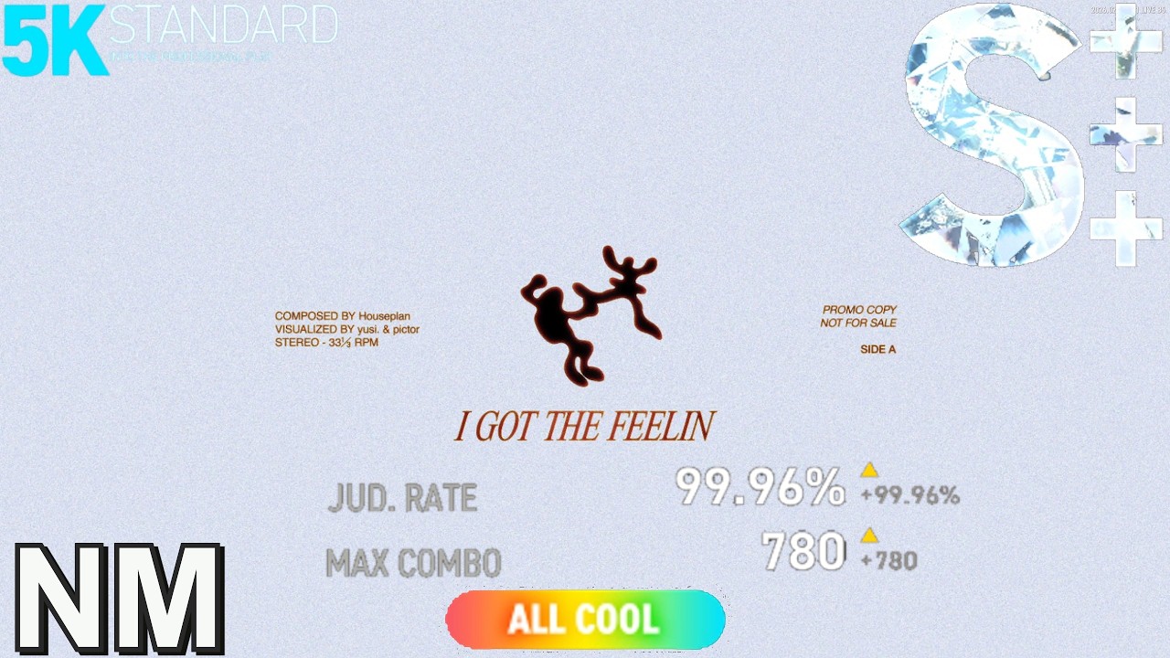 【EZ2ON NT DLC】 5S - I GOT THE FEELIN NM