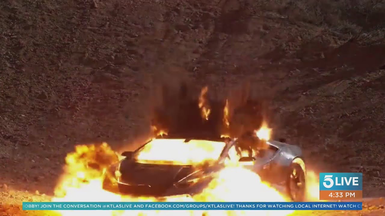 Lamborghini blown up to sell NFTs