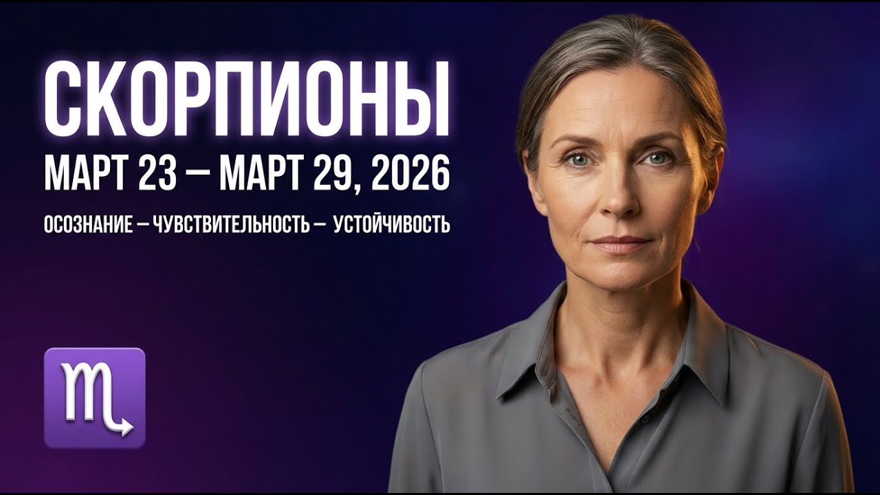 СКОРПИОНЫ: НЕДЕЛЯ ПЕРЕМЕН с 23 по 29 МАРТА — что изменится внутри вас
