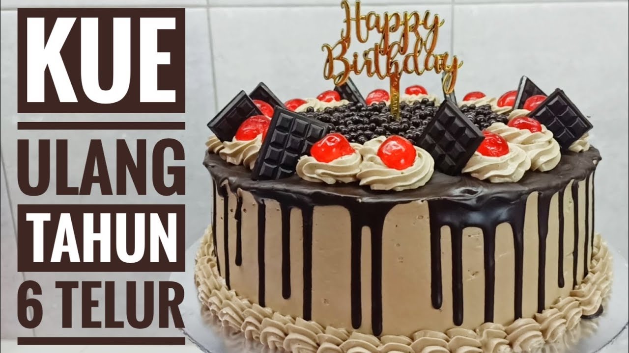 Resep kue ulang tahun blackforest 6 telur