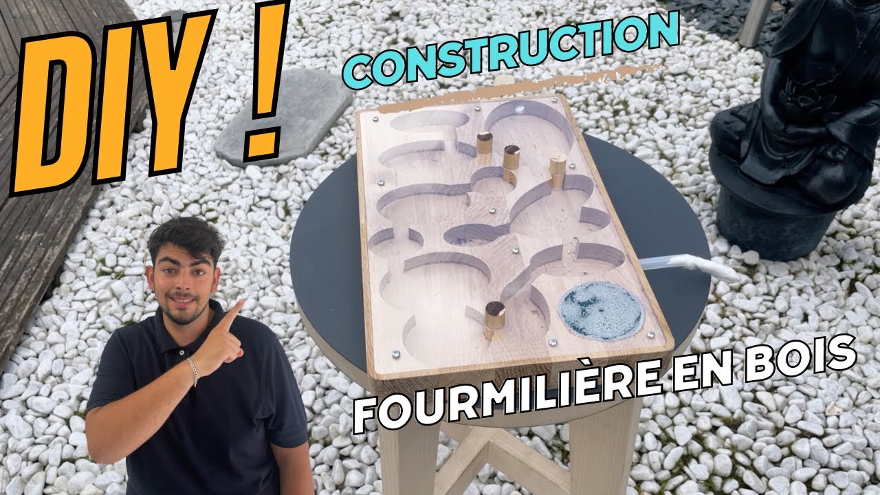 JE CONSTRUIS UNE FOURMILIERE EN BOIS MASSIF !!!
