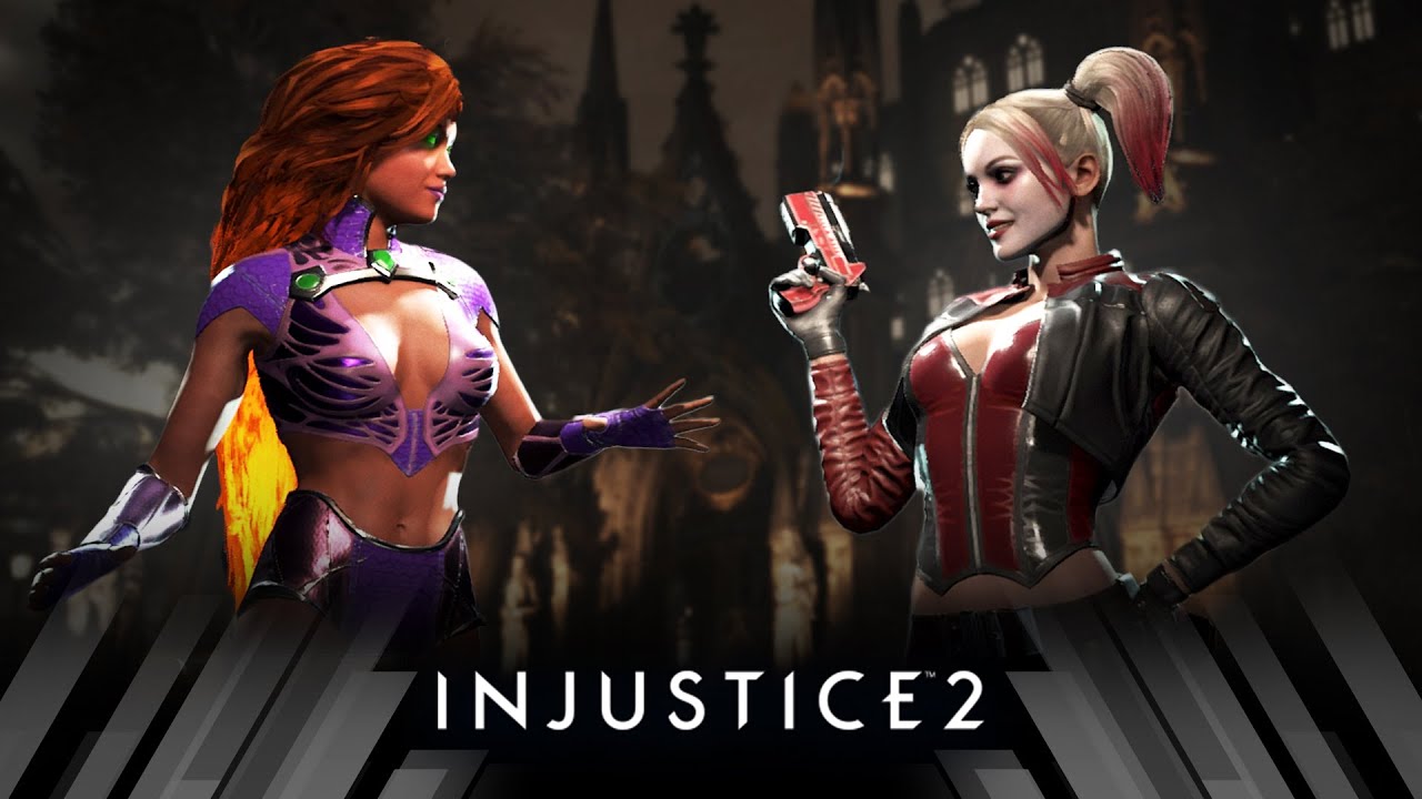 Injustice 2  - Starfire Vs Harley Quinn (Very Hard)