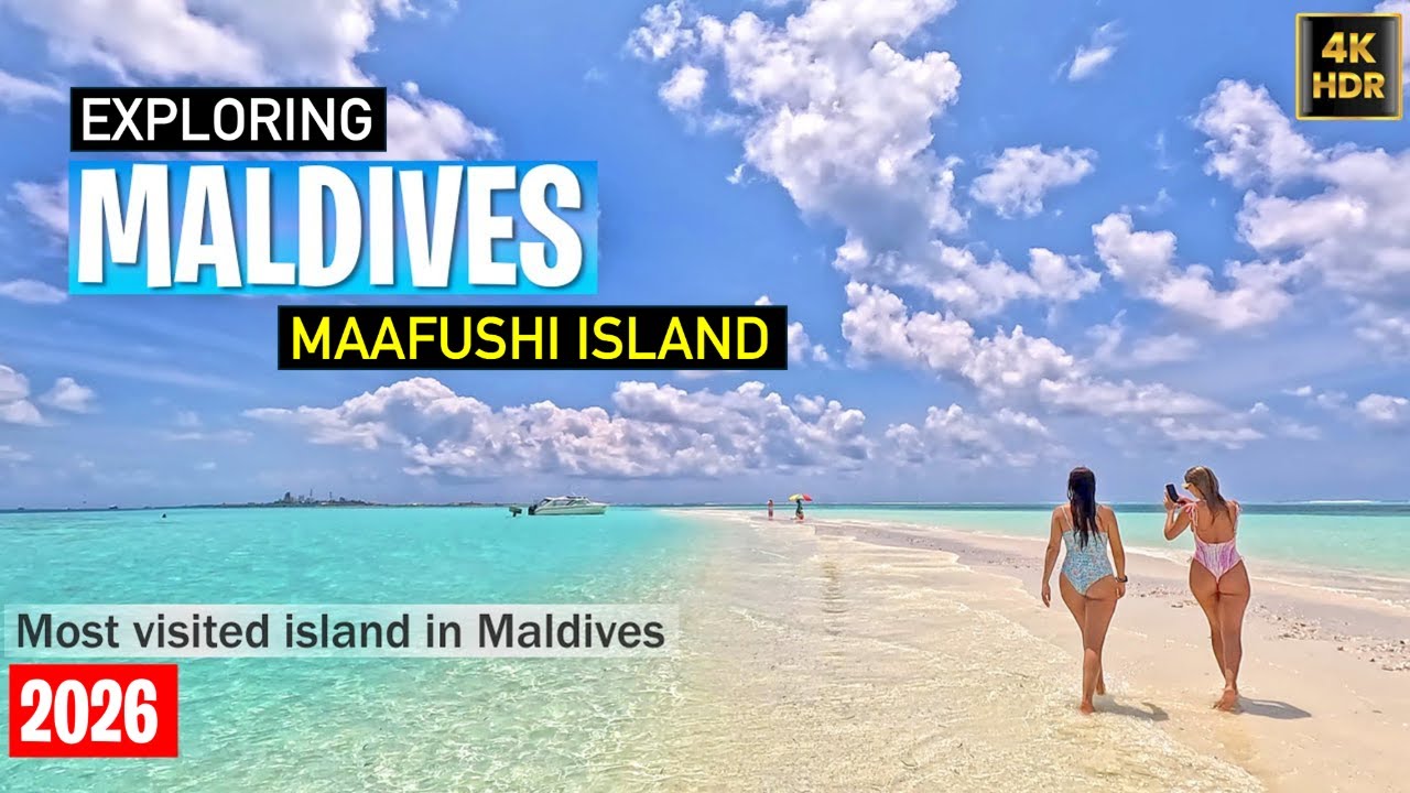 Maldives most visited Island | Maafushi 4K Walking Tour 2026 #travel #vlog