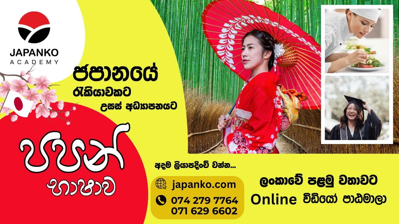 Japanko Academy: Your Path to Fluent Japanese l ලංකාවේ අංක එකේ ජපන් භාෂා වීඩියෝ පාඨමාලාව​